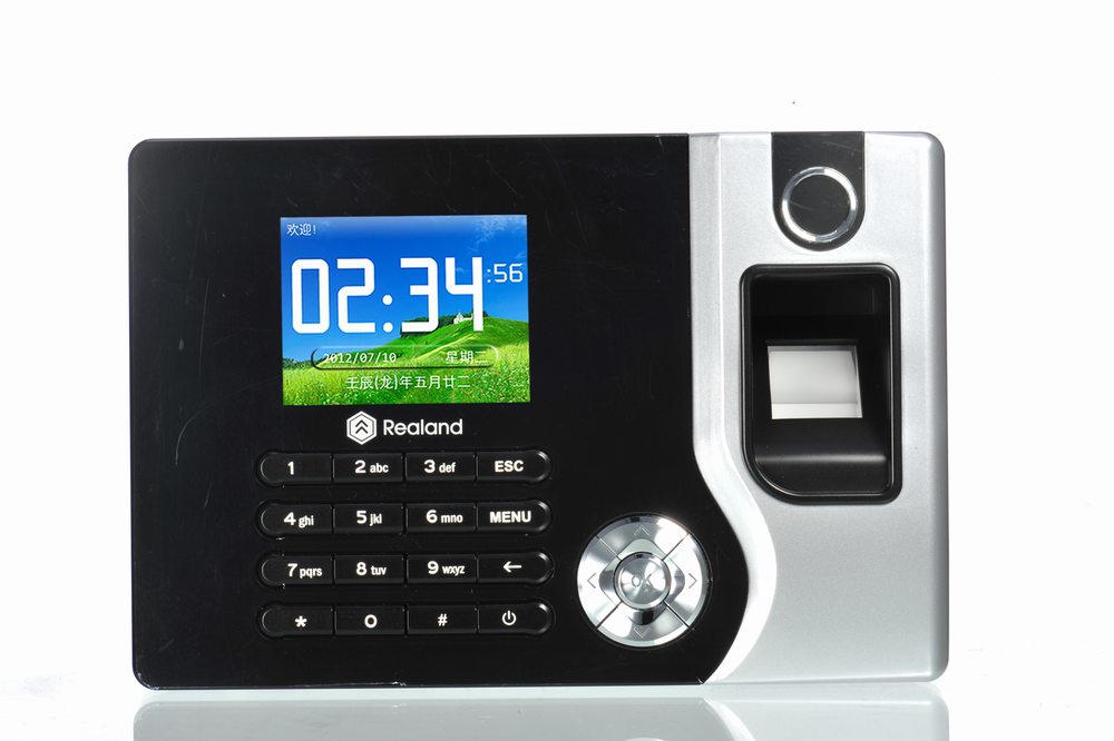 真地A-C071指纹考勤机的安装使用说明