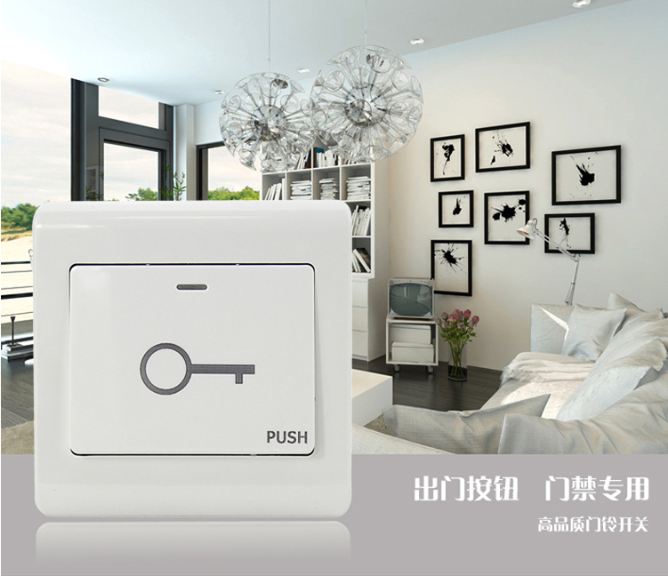 真地品牌86型门禁开关按钮K5