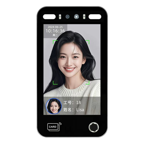 真地F216动态人脸识别掌静脉门禁机指1万用户8英寸触屏考勤门禁一体机